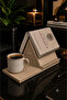 Decorative Book Stand - Book Reading Stand and Book Holder with Cup Holder |   Desktop Bookshelf Organizer - 4