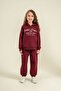 Girl's College League Burgundy Tracksuit Set Rp3925-C-V2 - 4