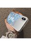 iPhone XS Max Compatible Silicone Edge Hard Back Case Couple Phone Case with Floral Pattern - 4