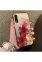 Samsung Galaxy A30S Compatible Silicone Edge Hard Back Case Couple Phone Case with Floral Pattern - 3