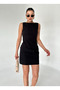 Black Belted Mini Dress - 2Y29826