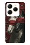 Infinix Hot 40I Compatible Transparent Phone Case with Carpet Background and Horse Artistic Pattern