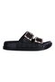 487-15 Pearl Black Women's Flat Slippers - 2