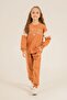 Girl's Printed Yellow Long Sleeve Tracksuit Set Us2704-C-V2 - 5