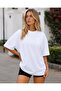 Unisex Oversize Basic T-Shirt Women's Adult T-Shirt Basic T-Shirt Crew Neck Plain Short Sleeve Summer Combed Cotton T-Shirt