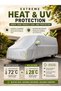 Waterproof UV Resistant Full Car Cover for Nissan Urvan - All Weather Dustproof Sun Protection Outdoor Cover, Silver - 4