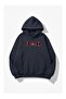 Women's Hooded Printed Relaxed Fit Sweatshirt