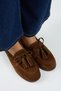 Eliya Women's Genuine Leather Colorful Lace-Up and Tasseled Tan Shoes - 2