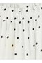Vizyon New Season Girls' Polka Dot Layered Skirt with Elastic Waist - 2