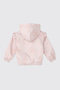 Baby Girl Patterned Ecru Raincoat - 2