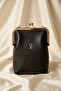 Vt-002 Burslu Small Women's Shoulder Bag Clip-On Handbag Crossbody Bag Black - 3