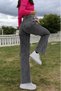 Smoked Women's High Waist Wide Leg Jean Trousers - 3
