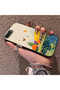 iPhone 8 Plus Compatible Silicone Edge Hard Back Case Couple Phone Case Landscape Pattern - 2