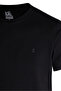 Black Regular Fit Crew Neck Cotton T-Shirt - 2
