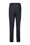 Navy Blue Slim Fit Striped Mono Collar Suit - 5