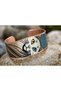 100% Handmade Copper |   Copper Van Cat Patterned Wide Adjustable Cuff Bracelet