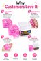 Cube Glitter Squishy Ball Sparkle Jelly Cube Stress Ball Squeezable Sensory Toy Solid Soft Squeeze Toy - 3