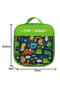 Jungle Themed Bento Lunch Bag , Toddler-Friendly, 3 Years+, Easy to clean- Green - 7