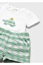 Baby Boy 3-Piece Striped Hat and Shorts Set 1276 - 3