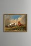 Horses - Vintage Patterned Painting - Fine Model