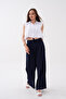 Front Pleated Waist-Fastening Oysho Pants - 4