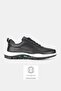 Men's Black Genuine Leather Eva Sole Lace-Up Sneaker Shoes