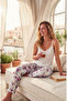 2-Piece Patterned Summer and Spring Cotton Pajama Bottoms - 3