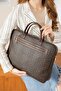 Women's Hand and Shoulder Bag Monogram Printed Brown - 2