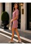 Summer Openwork Short Sleeve Thin Cardigan Skirt Knitwear Set - 3