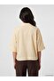 Lcw Vision Yellow Striped Oversize Women's Shirt - 4