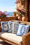 Framed Horse and Chain Patterned 4-Piece Throw Pillow Cover Set - 2