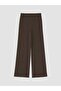 Lcw Vision Brown Modal Mixed Wide Leg Women's Trousers - 5