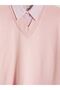 Lcw Vision Pink Shirt Collar Women's Knitwear Sweater - 7
