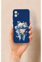 Samsung A05 Compatible Blue Ribbon Flower Pattern Silicone Case