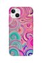 iPhone 15 Compatible Printed Transparent Phone Case |   Collection: Colorwave Flux