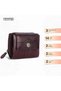 Leather Ladies Wallet for Woman with 14 Card Slots - Clutch Purse, Brown - 2