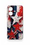 Realme Note 60 Compatible Star Flag Patterned Silicone Case - 3