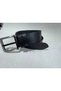 Men's Black Genuine Leather Belt - Classic & Sporty Belt with Special Texture and Cornered Smoked Metal Buckle - 2
