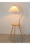 KLNAMAEAAN Japanese-Style Wooden Floor Simple Living Room and Bedroom Lamp with 12W Remote Control - 2