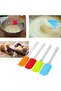 Excefore Silicone Spatula Set, 4 PCS Colorful Cake Cream Butter Spatula, Kitchen Silicone Mixing Scraper Tool for Cooking and Baking