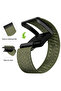 Whoop 5.0 Nylon Band, Adjustable Stretch Sport Band Replacement with Secure Quick-Clip Hardware, Breathable Athletic Wristband for Men and Women - Olive Green with Black Holder - 6