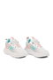 White Pink Lace-Up Girls' Sports Shoes - 3