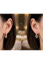 Women's Square Steel Earrings - 2