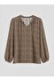 Lcw Grace Brown Cowl Neck Leopard Print Blouse - 5