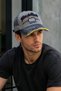 Men's Vintage Washed Baseball Cap with Rock Shark Embroidery Detail, Adjustable Vintage Navy Blue Cap - 4