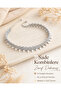 White Beaded Foot Anklet Women's Ankle Accessory - 2
