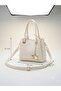Women's Hand and Shoulder Bag Klasya Leather Crossbody Mini Bag with Star Accessories 19X15X9 cm - 2