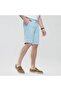 Men’s Slim Twill Bermuda Shorts with Stretch Waist - 7