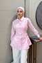 Bodrum Side Tie Shirt Powder - 4