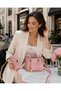 Women's Wallet Mini Hand and Shoulder Bag Classa Leather Crossbody Bag with Star Accessories 2-Piece Bag Set - 4